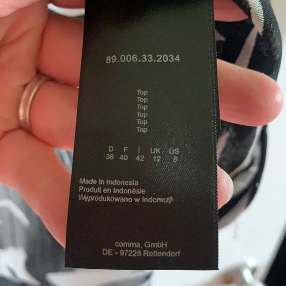 COMMA Blouse Size 38/M - Picture 5 of 8